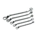 Multifunctional 45-Degree Double Box End Wrench Chrome Steel Metric Box Wrench Offset Handle 6-27mm Torx Spanner Hand Manual Tools. 