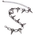 2X Metal Spikes Studs Rivets Punk Goth Necklace Choker Collar.