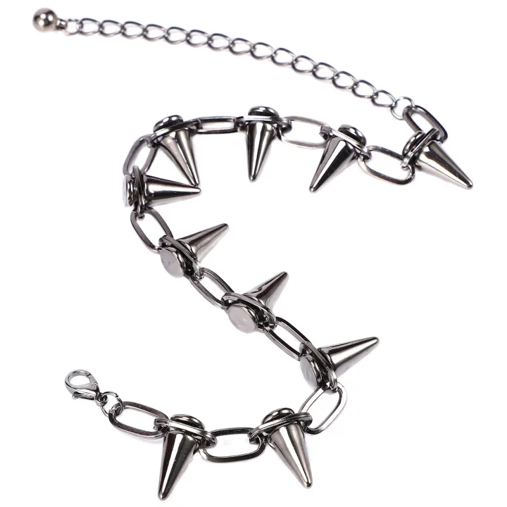 2X%20Metal%20Spikes%20Studs%20Rivets%20Punk%20Goth%20Necklace%20Choker%20Collar%20-%20Image%206