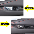 For C8 2020-2023 Car Inner Door Lock Switch Button Cover Trim Accessories ABS Carbon Fiber. 