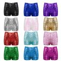 Big Girls Sequin Dance Shorts Kids Boys Shiny Shorts Birthday Gift Party Fashion Outfit Girls Toddler Sequin Pants Costume.
