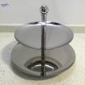 2 Tier Stainless Steel Cake Stand Cupcake Rack Fruit Plate Home Party Decor. 