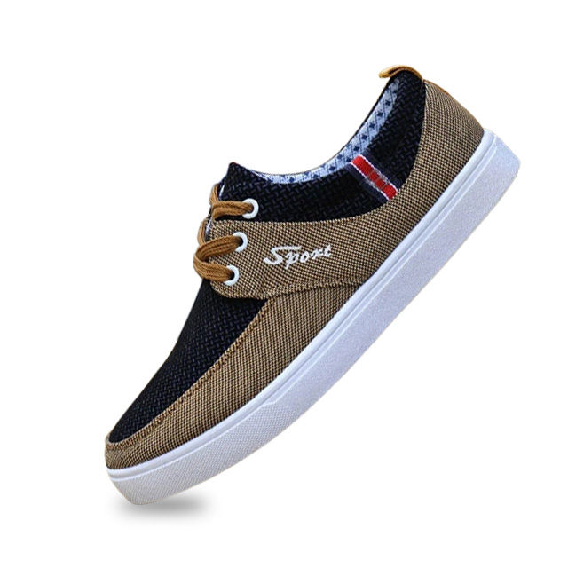 Trendy Casual Sneakers for Men - Comfy Medium Tops with Genuine Leather - Soft and Breathable Canvas