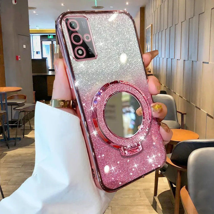 Phone%20cover%20Samsung%20Galaxy%20M14%20M15%20M23%20M34%20M52%20M54%20M55%20Back%20cover%20case%20Transparent%20luxurious%20and%20shiny%20Makeup%20Mirror%20Refill%20Mirror%20Mobile%20Phone%20Holder%20Girls%20Women's%20Phone%20Case%20-%20Image%202