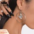 Carat Drop Earrings Sparkling Rhinestone Butterfly Dangle Drop Earrings Fashion Accessories. 