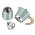 Coffee Maker Aluminum Mocha Espresso Percolator Pot Coffee Maker Moka Pot 3cup Stovetop Coffee Maker-150ml. 