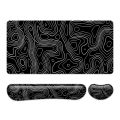 Mouse pad super large dirt resistant wholesale popular cross-border foreign trade abstract texture contour table mat line game set. 