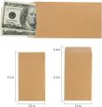 50 Pack Large Cash Envelopes 4 x 8.5 inch, Money Envelopes for Cash, Cash Envelopes For Savings plan,Cash Envelopes for Budgeting,50 envelopes money saving challenge(Brown).