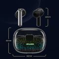 Awei T52 Pro TWS Wireless Bluetooth Earbuds compatible 5.3 Earphones In-Ear Stereo Game Music Sport Headset With Colorful Breathing Light.