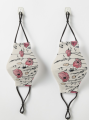 Gaming with Adjustable Ear Loop and Digital Print Face mask Graphics Print Anime mask and flower stylish fashion mask. 