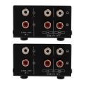 audio signal switcher-2x Audio source signal selector-black.