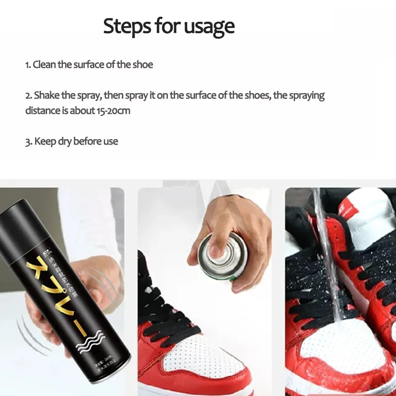 260ML Sneaker Shoe Waterproof Spray Water Repellent Spray Shoes