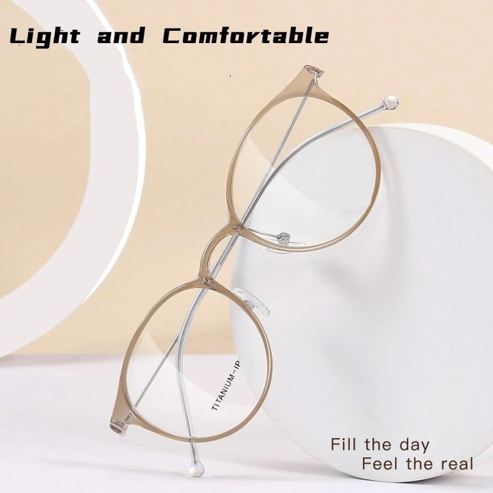 YIMARUILI%20New%20Ultra-light%20TR90%20Transparent%20Retro%20Round%20Pure%20Titanium%20Decorative%20Optical%20Prescription%20Glasses%20Frame%20Men%20And%20Women%20-%20Image%202