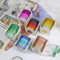 5Pcs Glitter Washi Tape Set Basic Masking Tape Journal Supplies Washitape Stationery Scrapbooking Album Decorative Adhesive Tape. 