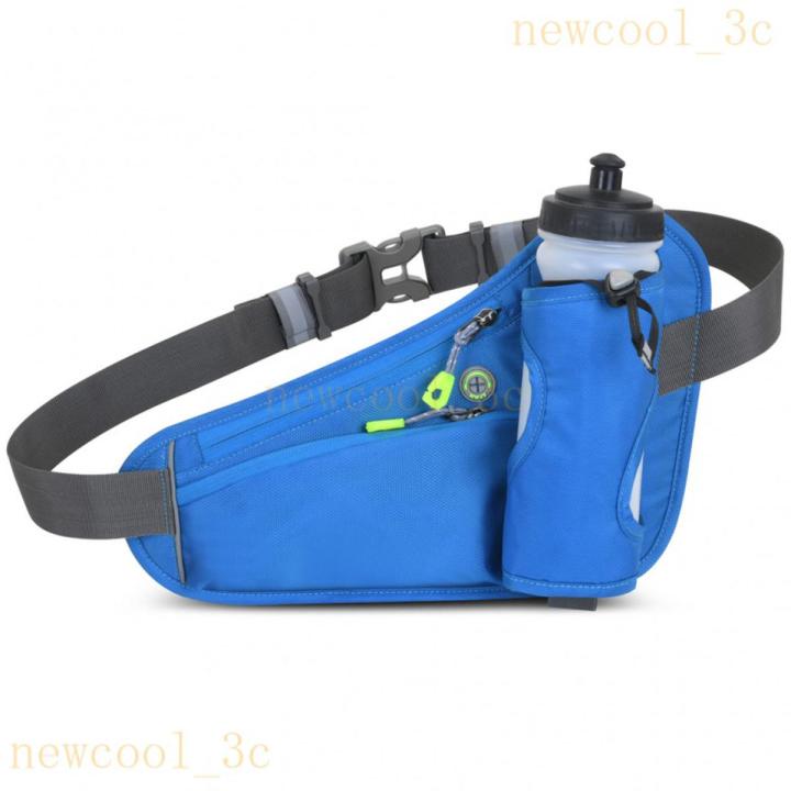 【NEW COOL [COD] Sports Running Waist Bag Hydration Belt Bag Running Waist Pack Bum Bag with Water Bottle Holder for Men Women Running Cycling Hiking RHBN