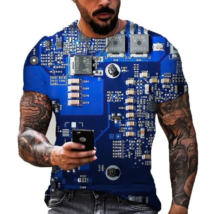 Fashion%20Electronic%20Chip%20Men's%203D%20Print%20T-Shirt%20Summer%20Hip%20Hop%20Short%20Sleeve%20Harajuku%20Punk%20Style%20Male%20Oversized%20T%20Shirt%20Unisex%20Top%20-%20Image%207