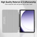ProElite Cover for Samsung Galaxy Tab A9 Plus 11 inch case, Soft Flexible Flip Case Cover with S Pen Holder for Samsung Galaxy Tab A9+ 11 inch with Auto Sleep Wake [Recoil Series] - Black / Blue. 