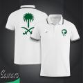 Saudi Arabia Short Sleeve Collar Polo Football Jersey For Men - Half Sleeve Collar Polo Saudi t shirt - Saudi Fan Jersey. 