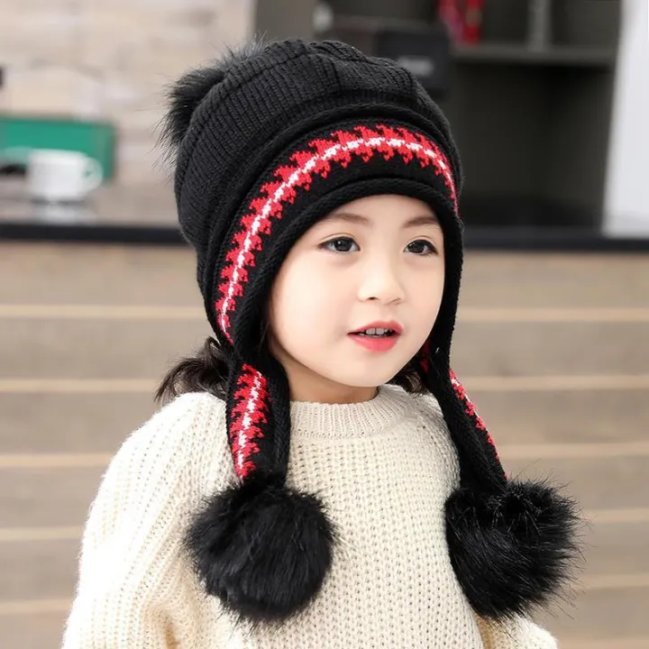 Winter%20Beanies%20Baby%20Ring%20Hat%20Pompom%20Children%20Hats%20Knitted%20Cute%20Cap%20for%20Baby%20Girls%20Boys%20Warm%20Fleece%20Lining%20Earflap%20Caps%20for%20Kids%20-%20Image%205