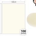 100 Sheets Cream Cardstock 8.5 x 11 Ivory Paper, 120gsm Goefun Off White Card Stock Printer Paper for Cards Making, Office Printing, Certificate.