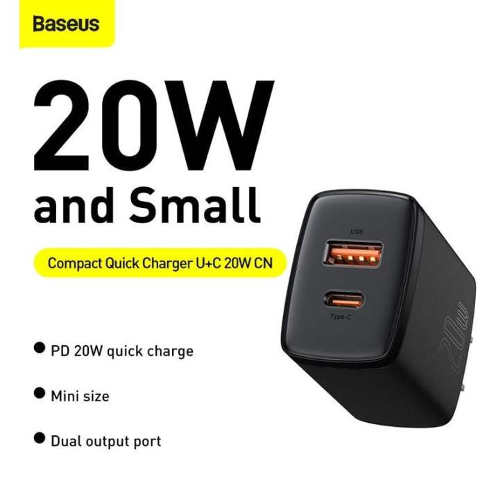 Baseus%2020w%20Usb%20Charger%20Holder%20Type%20C%20Pd%20Quick%20Charging%20Dual%20Port%20Usb%20Portable%20Phone%20Charger%20-%20Image%206