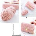 100g/Ball/ Chenille Velvet Yarn Knitting Wool Thick Plush Chunky Crochet Threads DIY Sweater Scarf Blankets Freeshipping. 