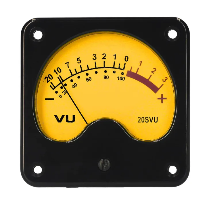 KOGEEK VU Meter Panel VU Meters Warm Back Light Analog DB Sound Level Indicator Portable DB Meter Power Amplifier Re-cording & Audio Level Amp