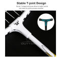 Outtobe Badminton Racket 6PCS Badminton Racket Set Sports Fitness Rackets Professional Iron Alloy Badminton Racket Sturdy Rackets Shock Absorption Racket High Tension Racquet with Carrying Bag & 3 Shuttlecocks.