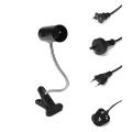 30cm E27 Flexible Clip on Switch Reptile LED Light Lamp Bulb Holder Socket 360 Degree Adjustable US Plug. 