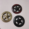 SL Car Five-pointed Star Badge Sticker Colorful Weatherproof 3d Three-dimensional Emblem Universal Modified Stickers. 
