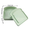 Sandwich Storage Box Silicone Lunch Box Food Storage Case Reusable Microwave Lunch Box Food Storage Container School Breakfast.