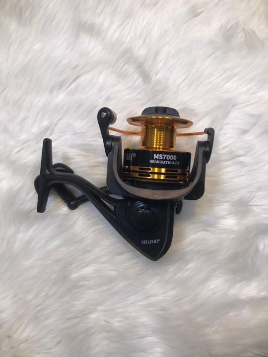 beilishi fishing reel Beilishi Fishing Wheel Spinning Fishing Reel 7000 Gear Ratio 5.2:1 12+1bb  Bearing Metal Fishing Reel For Seawater Freshwater