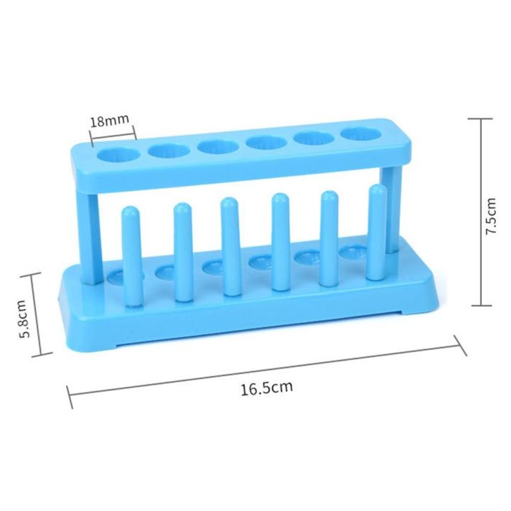 18mm%20Hole%20Diameter%20Plastic%20Test%20Tube%20Rack%20Durable%20Blue%20Plastic%20Centrifuge%20Tube%20Holder%206%20Hole%20Lab%20Tube%20Stand%20Scientific%20Experiments%20-%20Image%202