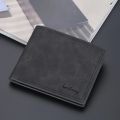 Baellerry Short Men Wallets Small Credit Card Holder Brand Male Wallet PU Leather Slim Money Purse Vertical Cross Wallet for Men. 