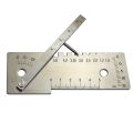 Universal Stainless Steel 45 Degree Measuring Tools for Welding Gauge Weld Seam Gage Multi Function Welder Template. 