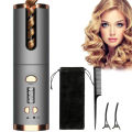 Hair Curler Set Cordless Automatic Rotating Hair Curler Curling Iron LED Display Temperature Adjustable Styling Tools Wave Styer.