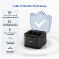 3-Ways Battery Charger Hub For GOPro Hero 13 Fast Charger Station LED Tips Charger Case For GO Pro Hero 13 Camera Accessories. 