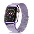 Milanese Loop Magnetic Stainless Steel Watch Band With Frame for Apple Watch Series 5 & 4 44mm. 