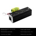 100M Single Network Lightning Protection Device RJ45 Surge Protector Thunder Preventer for POE Cameras. 