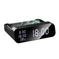 Intelligent Wireless Alarm Clock Charger Fast Temperaturetable Digital Clock LED Display Wireless Charger Watch Desk Clock.
