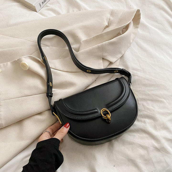 Cross Body Bag Black Shoulder Bag Crossbody Bags Women Bag Saddle