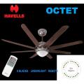 Havells Octet 1320MM / 53" Underlight with Remote 8 Blades Ceiling Fan. 