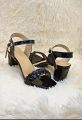 Semi Pencil Heel Handmade Sandals for Women - Stylish, Comfortable, Available in Multiple Sizes.