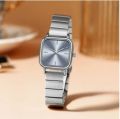 Stainless Steel Strap & Alloy Case Classic Square Dial Quartz Dress Wristwatch for Women – Elegant Ladies Watch Gift with Box. 
