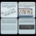 Xinmeng A66 Aluminum Tuotuo The Third Mock Examination Mechanical Keyboard Bluetooth Wireless Rgb Hot Plug Axis Customization. 