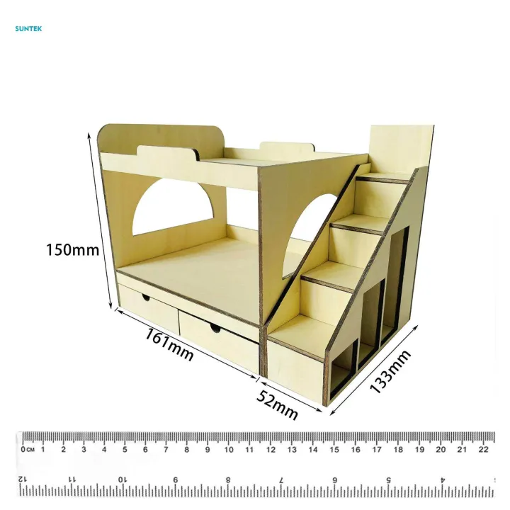 1:12%20Dollhouse%20Double%20Bed%20for%20Building%20Fairy%20Garden%20Sand%20Table%20-%20Image%209