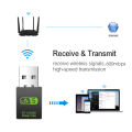600Mbps USB WiFi Bluetooth Adapter 2 in 1 Dongle Dual Band 2.4G 5GHz USB WiFi 5 Network Wireless Bluetooth Adapter WiFi Receiver.