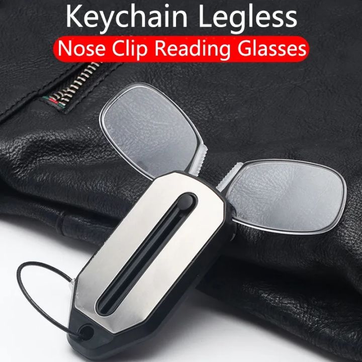 Nose%20Clip-on%20Reading%20Glasses%20Folding%20Legless%20Ultralight%20Keychain%20Glasses%20Men%20Women%20Mini%20Portable%20Presbyopic%20Glasses%20-%20Image%202