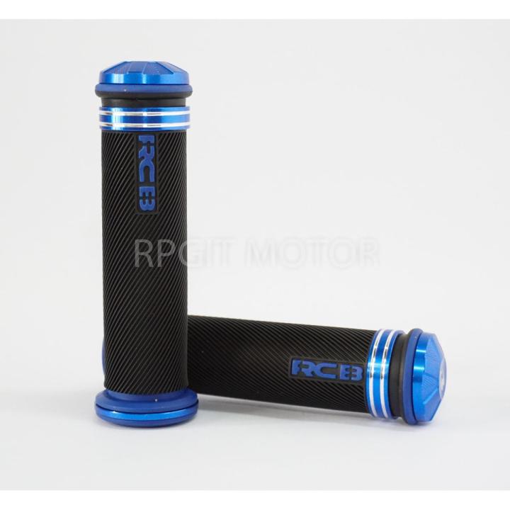 Alloy RCB AHG66 Handle Grip. Universal Handle Grips For Motorcycle. Blue 2 Pis