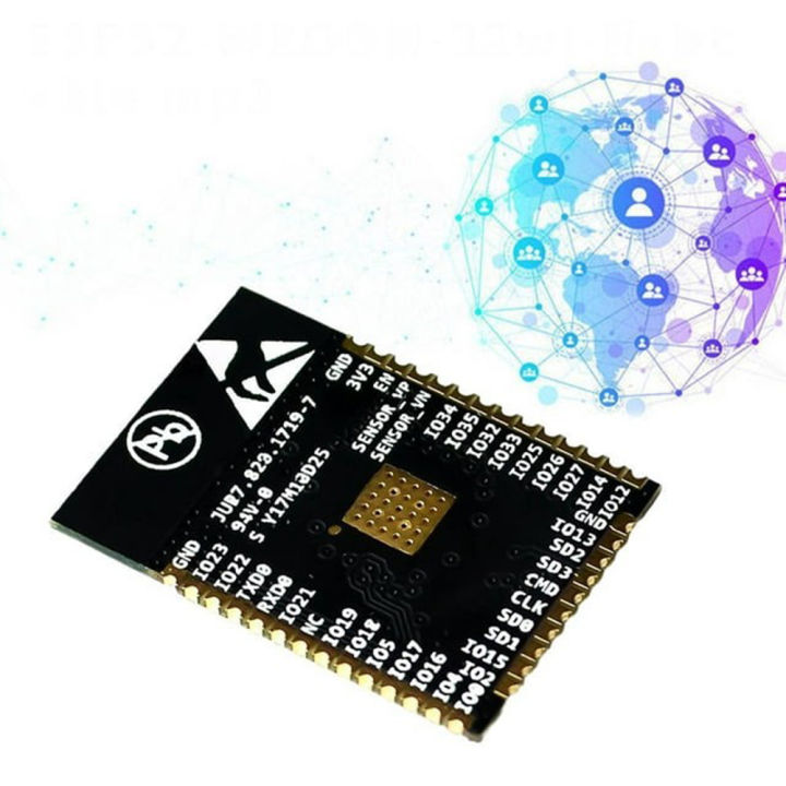 ESP32%20Module/ESP-WROOM-32%20Module/WiFi+Bluetooth+Dual-Core%20CPU%20A1U0%20FAST%20C4P4%20-%20Image%202